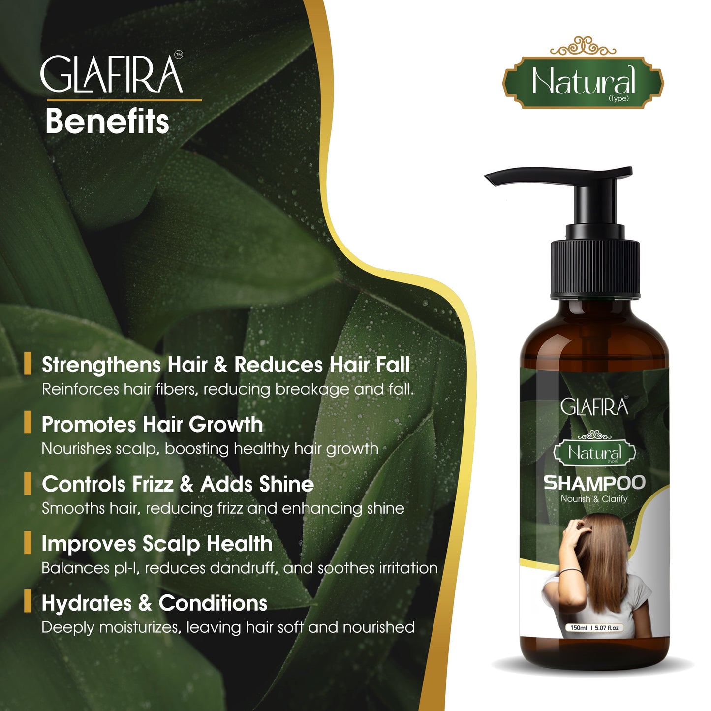 GLAFIRA Natural Hair Shampoo