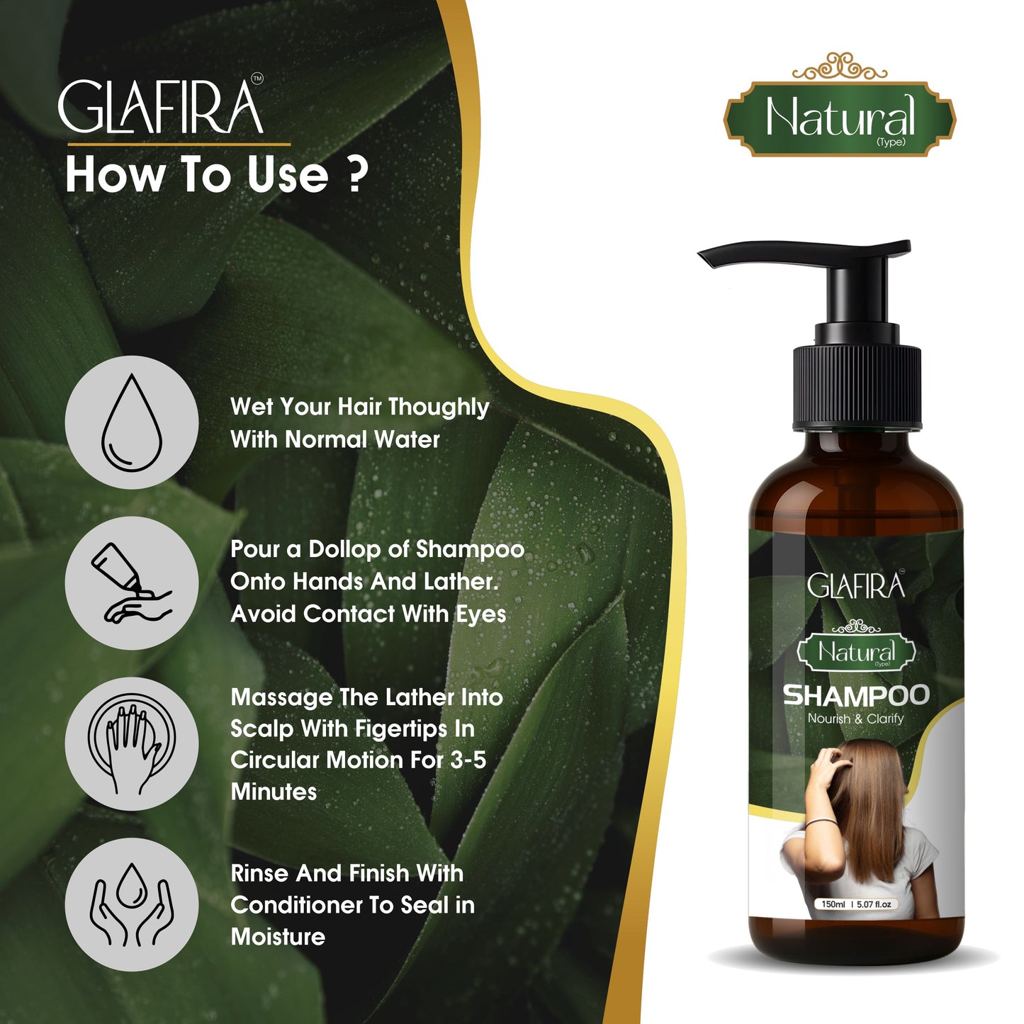 GLAFIRA Natural Hair Shampoo