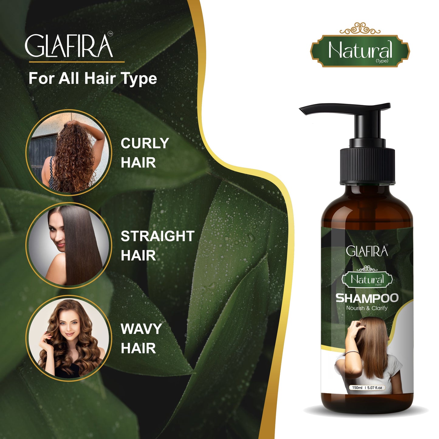 GLAFIRA Natural Hair Shampoo