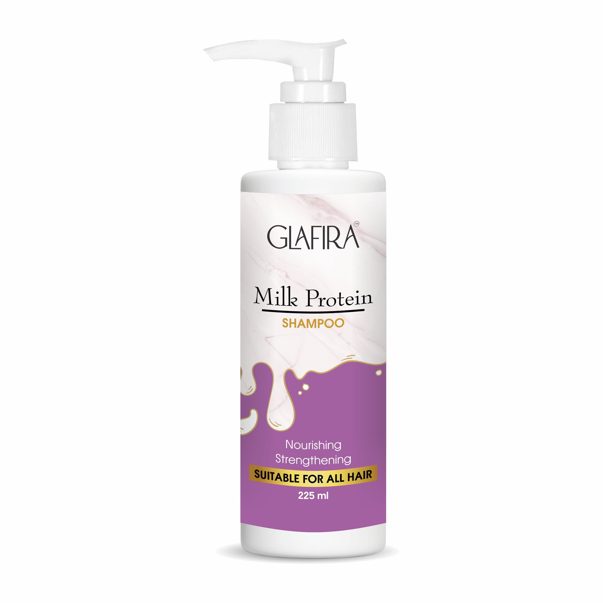 Glafira Milk Protein Shampoo | Nourishing & Strengthening | Hydration & Softness | Suitable for All Hair