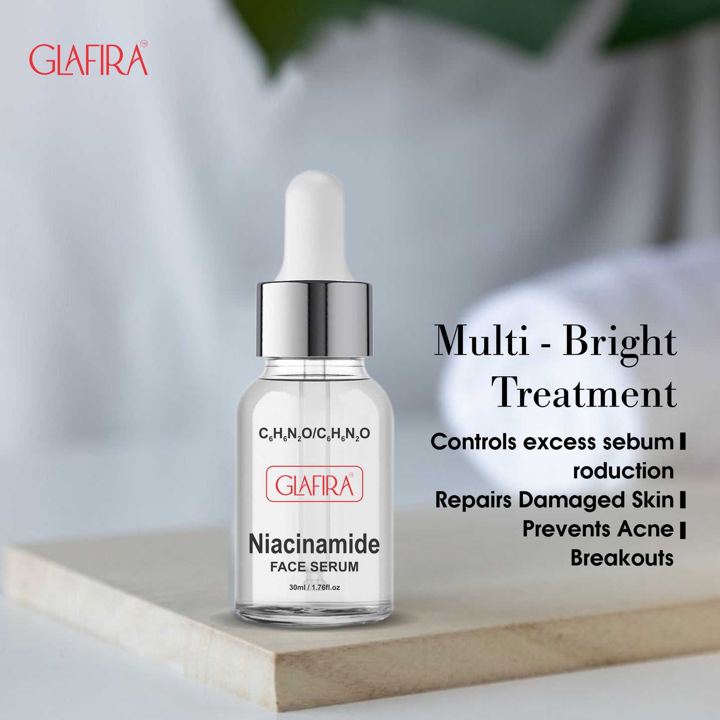 Glafira Niacinamide & Hyaluronic Acid Face Serum