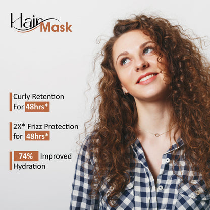 Glafira Hair Mask - Natural Ultimate Repair | 2X Smoothness, Curly & Frizz Protection | Deep Conditioner for Dry, Damaged, Curly & Frizzy Hair