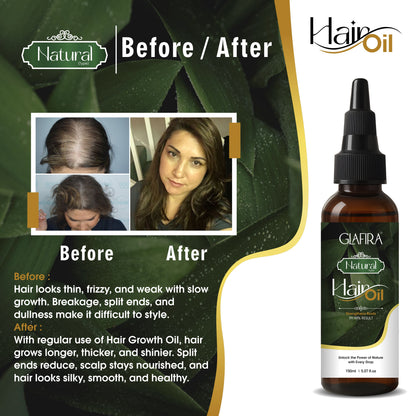 GLAFIRA Natural Hair Oil | Hair Growth, Hair Fall Control