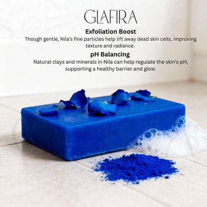Moroccan Nila Organic Brightening Soap | Deep Detox, Even Tone & Glow | With Neela Powder & Kojic Acid | For Dark Spots, Pigmentation & Dull Skin