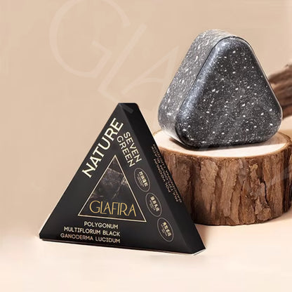 Black Ganoderma Shampoo Bar – Herbal Shampoo Bar for Hair Growth, Grey Hair Care, Dandruff Control & Scalp Repair | Sulphate-Free Natural Shampoo Bar for Men & Women
