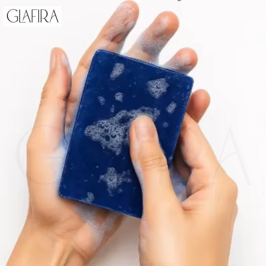 Moroccan Nila Organic Brightening Soap | Deep Detox, Even Tone & Glow | With Neela Powder & Kojic Acid | For Dark Spots, Pigmentation & Dull Skin