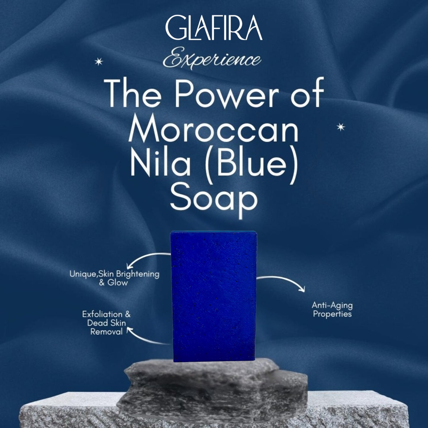 Moroccan Nila Organic Brightening Soap | Deep Detox, Even Tone & Glow | With Neela Powder & Kojic Acid | For Dark Spots, Pigmentation & Dull Skin