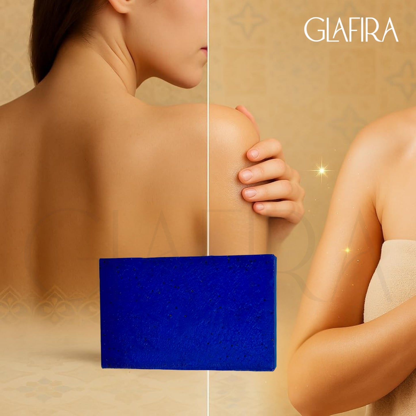 Moroccan Nila Organic Brightening Soap | Deep Detox, Even Tone & Glow | With Neela Powder & Kojic Acid | For Dark Spots, Pigmentation & Dull Skin