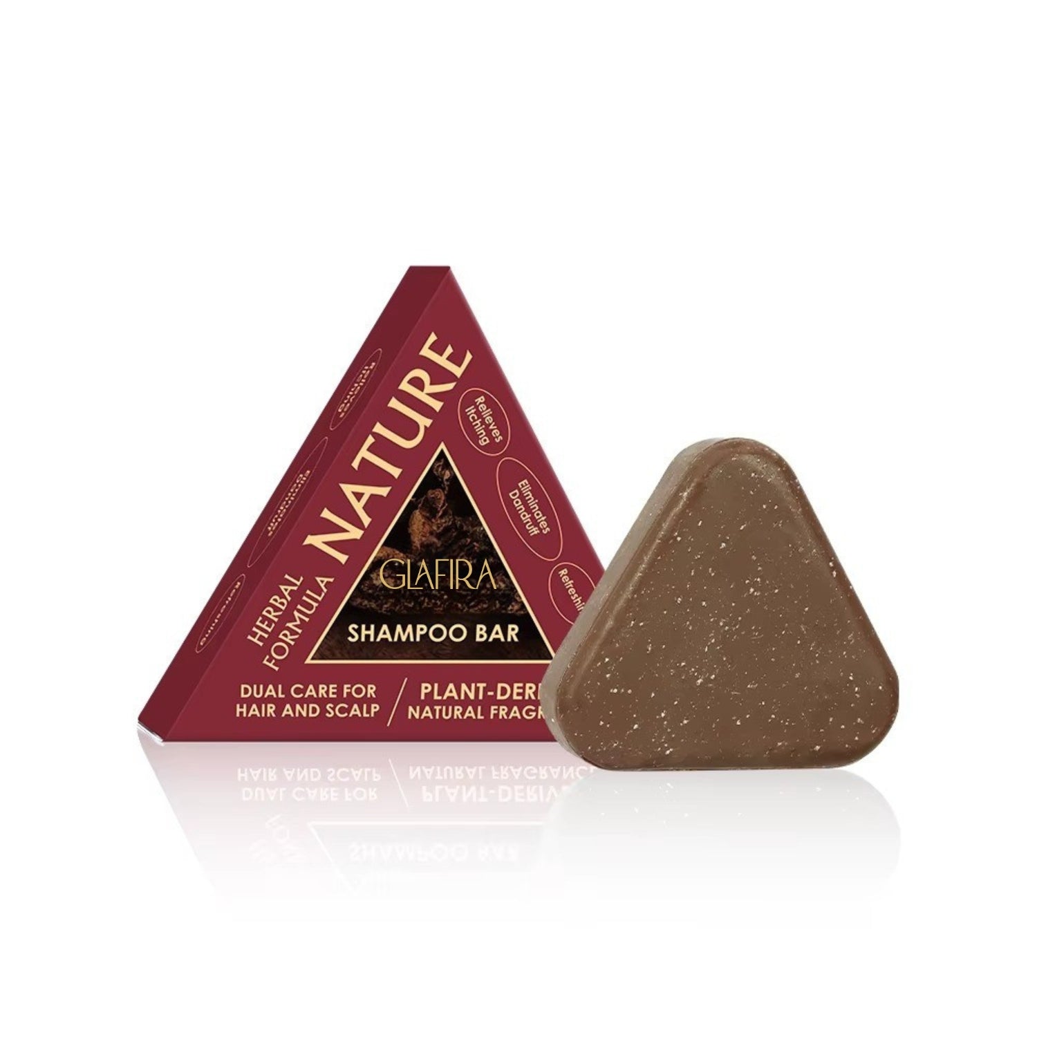 Red Seven Green Herbal Anti Dandruff Shampoo Bar with Amla & Shikakai | Sulphate Free Natural Hair Growth Shampoo